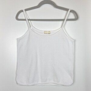 Non-Fiction Homeware  Cotton White Tank Top